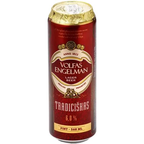 Пиво Volfas Engelman Tradiciskas світле 6% 568 мл купити онлайн ...