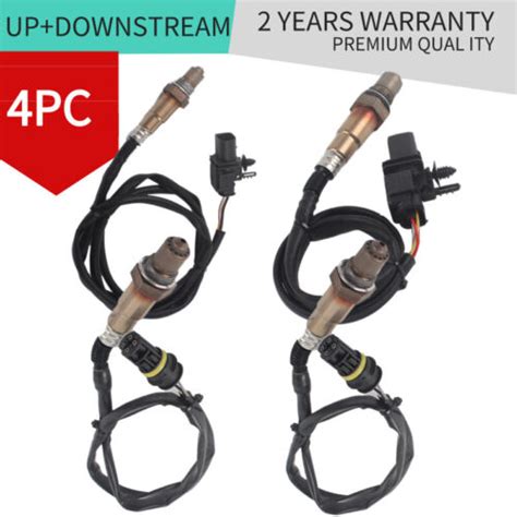 4pcs O2 Lambda Oxygen Sensors Upstream And Downstream For Bmw X5 10 07 N62 4 8l Ebay