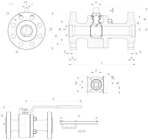 Kugelhahn Thor Split Body Ansi Reduzierter Durchgang Aus Carbonstahl