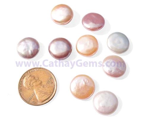 11 12mm Loose Aaa Coin Pearl Undrilled Half Drilled Or Center Drilled