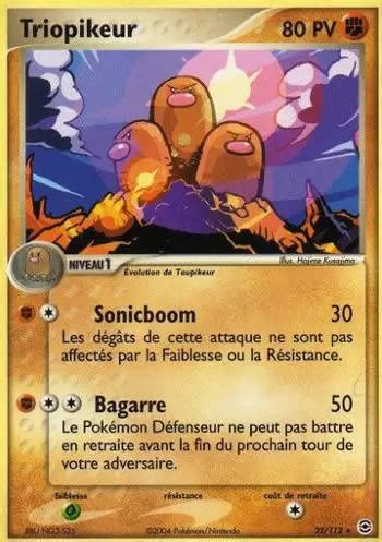 Triopikeur 22 112 EX Rouge Feu Vert Feuille Carte Pokemon