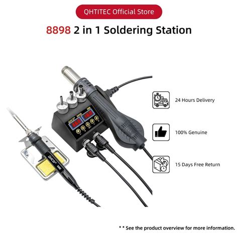 JCD 220V 750W 8898 2 In 1 SMD BGA Rework Solder Station Soldering Iron