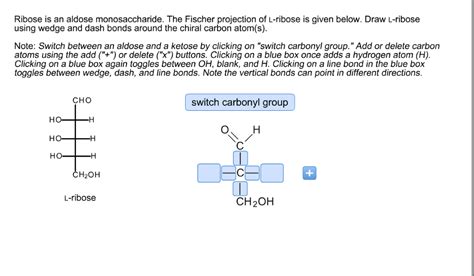 Solved Ribose Is An Aldose Monosaccharide The Fischer