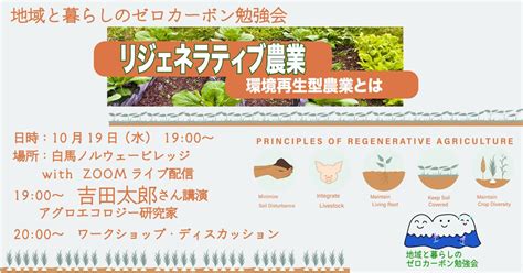 第19回地域と暮らしのゼロカーボン勉強会「環境再生型農業（リジェネラティブ農業）」 Hakuba Sdgs Lab