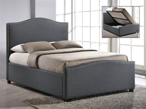 King Morocco Grey Ottoman Bed Frame - Dublin Beds