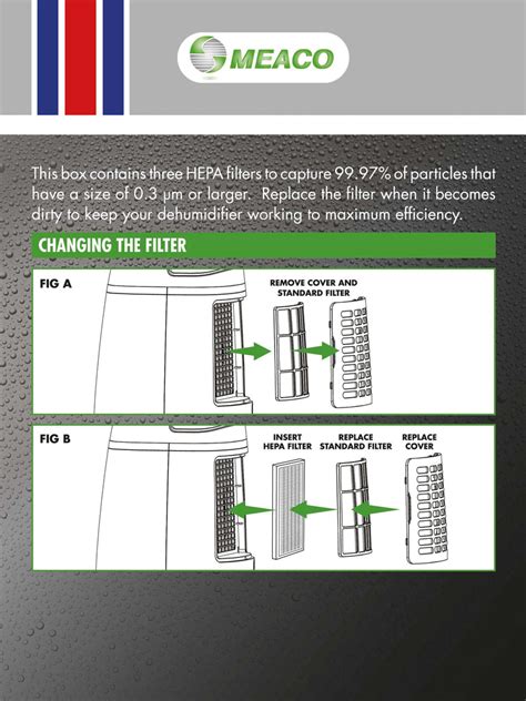 Meaco HEPA Filter for 12L Platinum Dehumidifier Pack of 3 - MEAHEPA12 ...