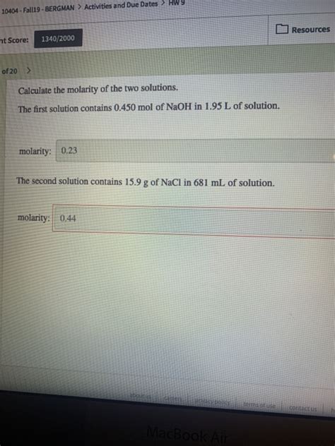 Solved 10404 Fall19 BERGMAN Activities And Due Dates Chegg