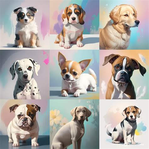 Dog Pastel Portraits Artistic Breeds Stable Diffusion Prompt | PromptBase