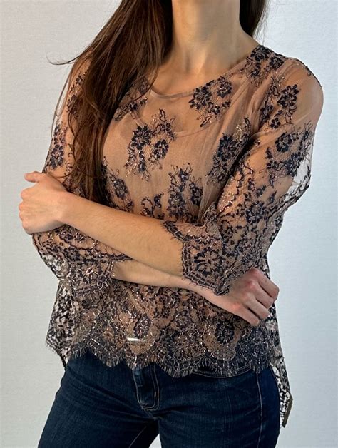 Blouse Amiral Dentelle Nude Dentelle Calais Caudry Maison 1889