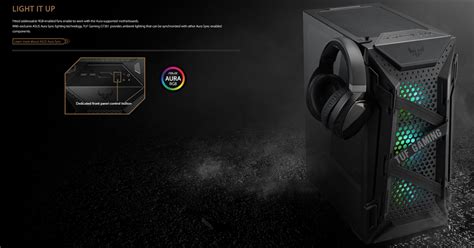 ASUS TUF GAMING GT301 MID TOWER ATX GAMING PC CASING - BLACK | Berdaya