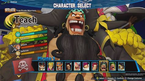 One Piece Pirate Warriors 4 Blackbeard Max Level Gameplay YouTube