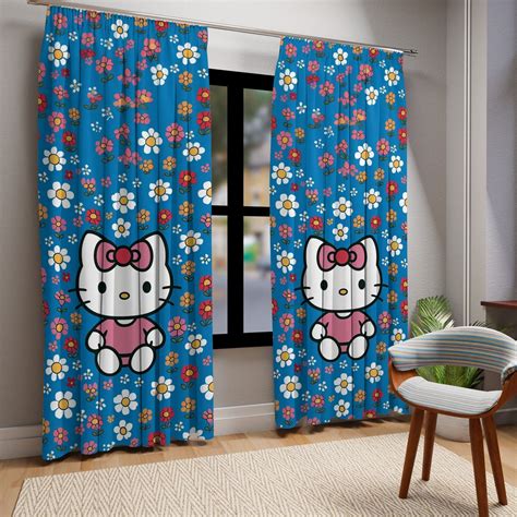 Hello Kitty Curtains,hello Kitty Room Decor,colors Curtains,cartoon ...