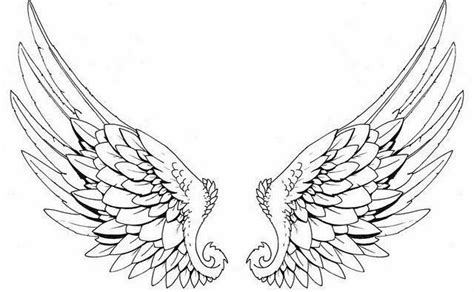 Angel Wings Drawing Outline at GetDrawings | Free download