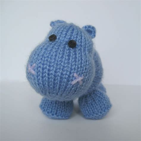 Higgins The Hippo Toy Knitting Pattern Etsy Hippo Toy Knitted