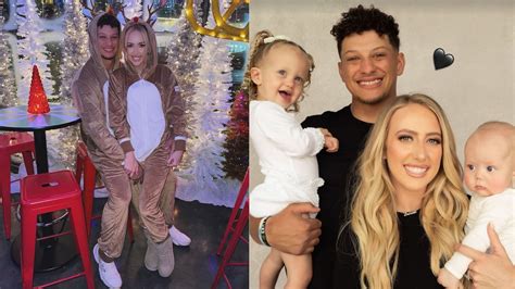 Patrick and Brittany Mahomes pose for stunning Christmas portrait with holidays around the corner