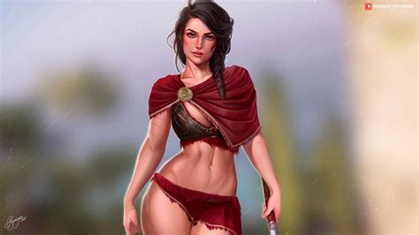 Kassandra Wallpaper By Prywinko On Deviantart Assassins Creed Wallpaper Assassins Creed Art