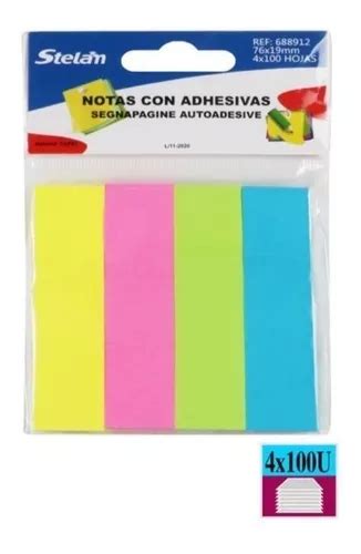 Pack Notas Adhesivas Banderitas Destacadoras Tipo Post It Cuotas