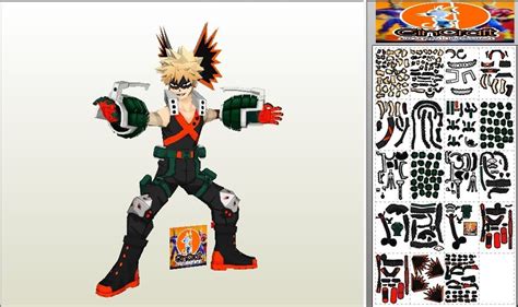 Gincraftpaper Bakugo My Hero Academia Papercraft Gincraft Paper Porn