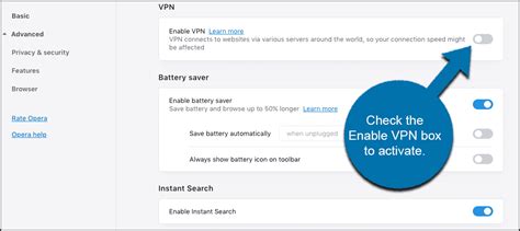 How To Activate The Built In VPN In The Opera Browser GreenGeeks