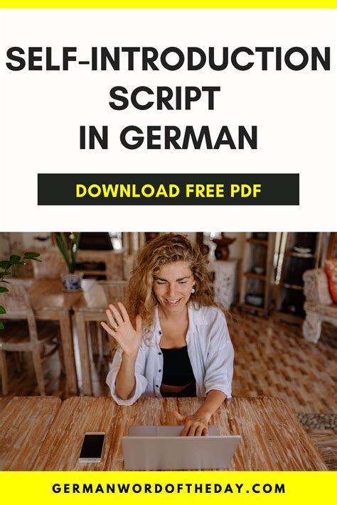 How To Introduce Yourself In German Pdf In How To Introduce