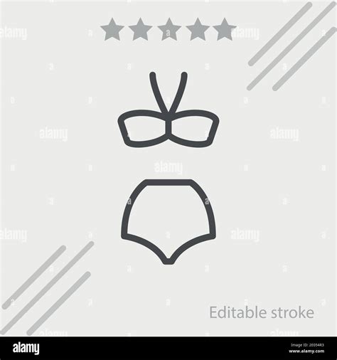 Bikini Vector Icon Modern Simple Vector Illustration Stock Vector Image