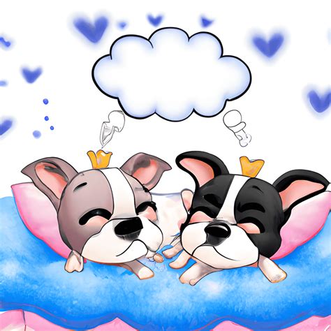 Two Cute Disney Cartoon French Bulldogs · Creative Fabrica