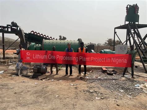 120 TPD Lithium Processing Plant In Nigeria JXSC Machine