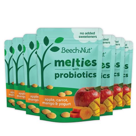 Beech-Nut Baby & Toddler Snack, Apple Carrot Mango & Yogurt, Melties