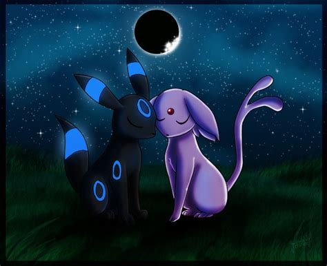 Shiny Umbreon And Espeon Umbreon Wallpaper