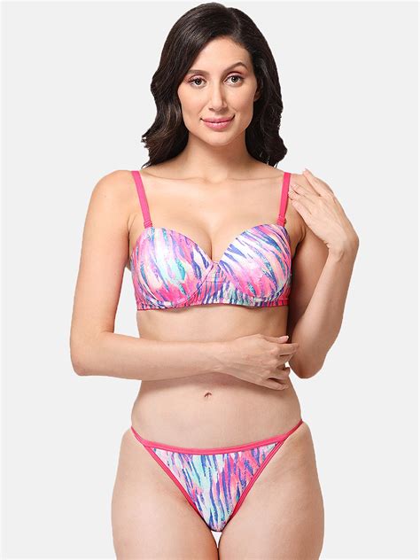 Buy LOTUSLEAF Tiger Printed Lingerie Set LBP B Lingerie Set For Women Myntra