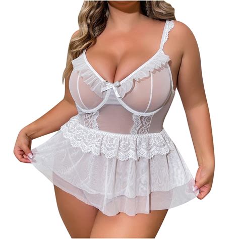 Odeerbi Women S Plus Size Lingerie Dress Set 2024 Valentine S Day Sexy Lingerie Temptation