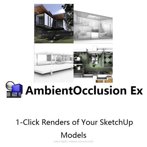 Sketchup Plugins 2024 Ambient Occlusion Ex Powerful 1 Click