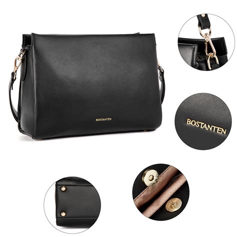 BOSTANTEN Women Leather Purses Handbags Designer Satchel Bag Shoulder