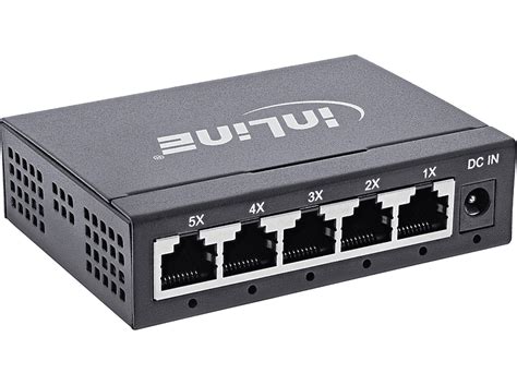 INLINE InLine® Gigabit Netzwerk Switch 5-Port, 1Gb/s, Desktop ...