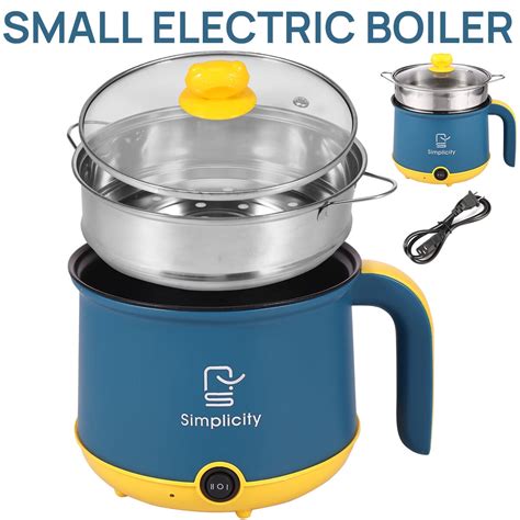 Lieonvis Hot Pot Electric With Steamer L Oz Portable Nonstick Mini Multicooker Travel