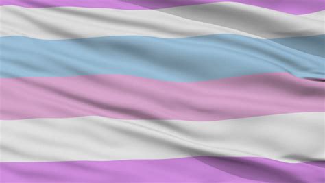 Lesbian Pride Flag Close Up Realistic 3D Animation Seamless Loop 10 Seconds Long Stock