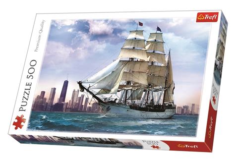 Segelschiff Vor Chicago 500 Teile Trefl Puzzle