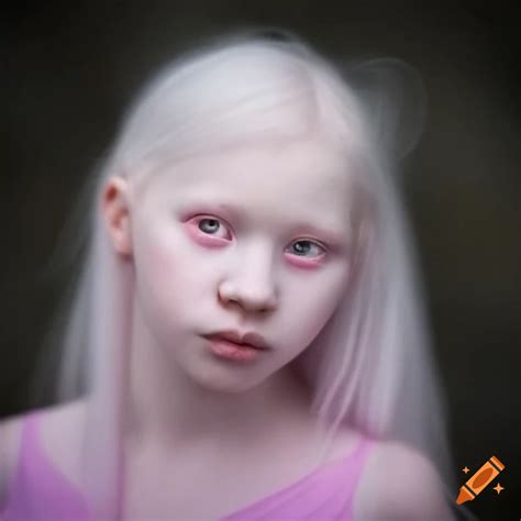 Image Of An Albino Princess With Lavender Eyes