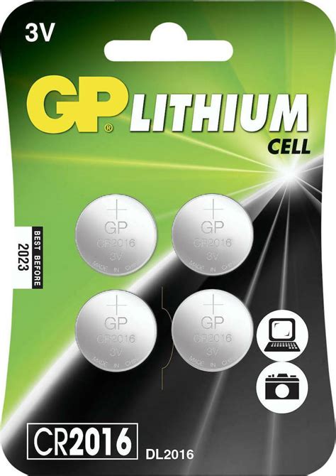 GP Batteries Lithium Cell CR2016 (4τμχ) - Skroutz.gr