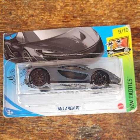 Hot Wheels McLaren P1 Cinza HW Exotics 2020 Lacrado Cartela Cortada Main Line 1 64