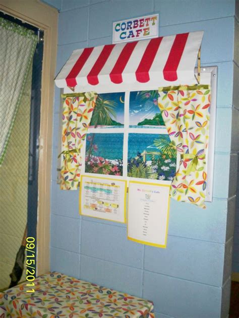 Our Cafe Classroom Centers Diy Awning Classroom Whiteboard