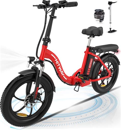 Hitway Bk Elektrische Fiets Opvouwbare E Bike Inch Fat Tire