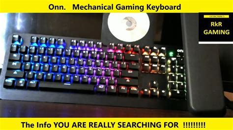 Onn Mechanical Gaming Keyboard Youtube