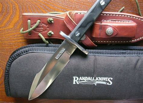 Randall Made Knives Model 17 Astro Knife Black Micarta Handle W