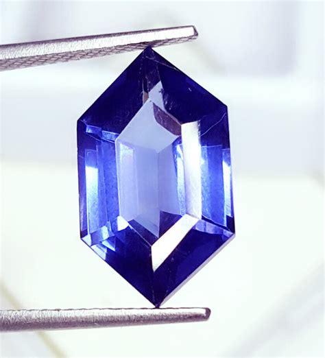 Naturel Tanzanite Bleue Ct Desser Pierre Pr Cieuse Certifi Chic