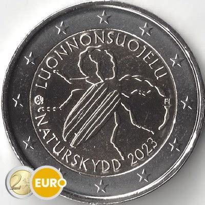 2 euros Finlandia 2023 Ley de conservación de la naturaleza UNC