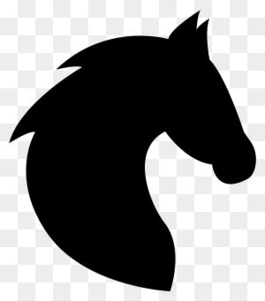 Black Horse Head Silhouette