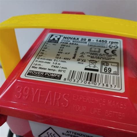 NOVAX 20B 1450rpm насос для горячих жидкостей до 95°C - купить в ...