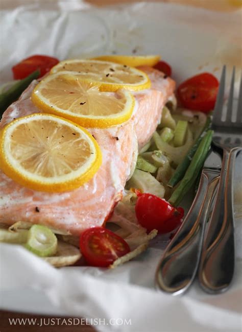 Baked Salmon and Vegetables en Papillote