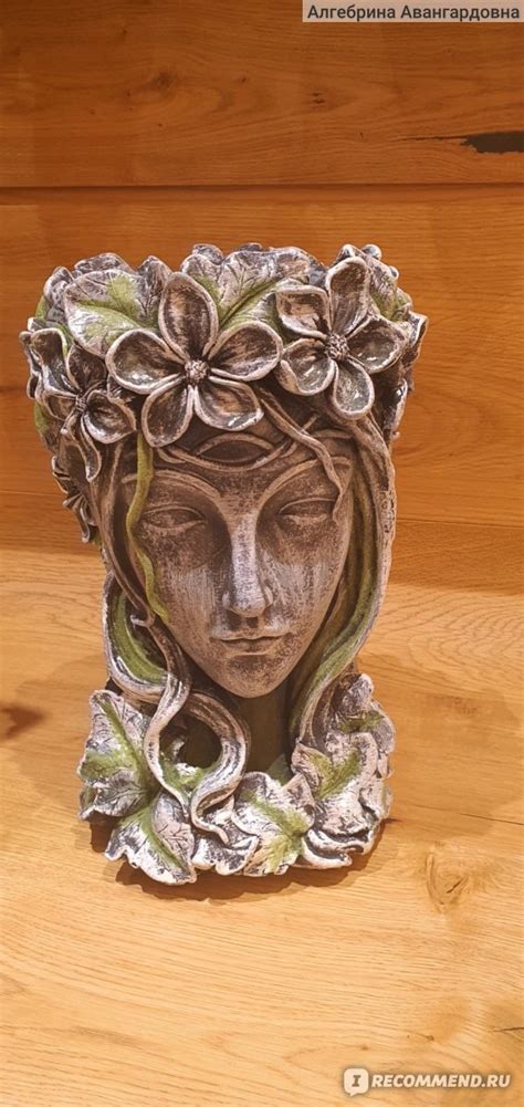 Кашпо из гипса "Адель" цвет зеленый флок - «° Кашпо - как продолжение ...